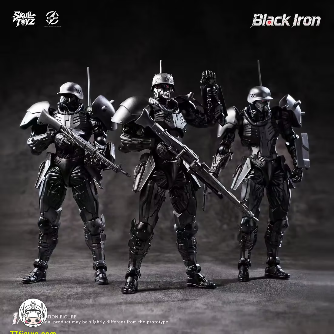 【予約商品】Skull Toyz x Snake 1/12 ブラックアイアン クラシック・チーム 塗装済み可動フィギュア