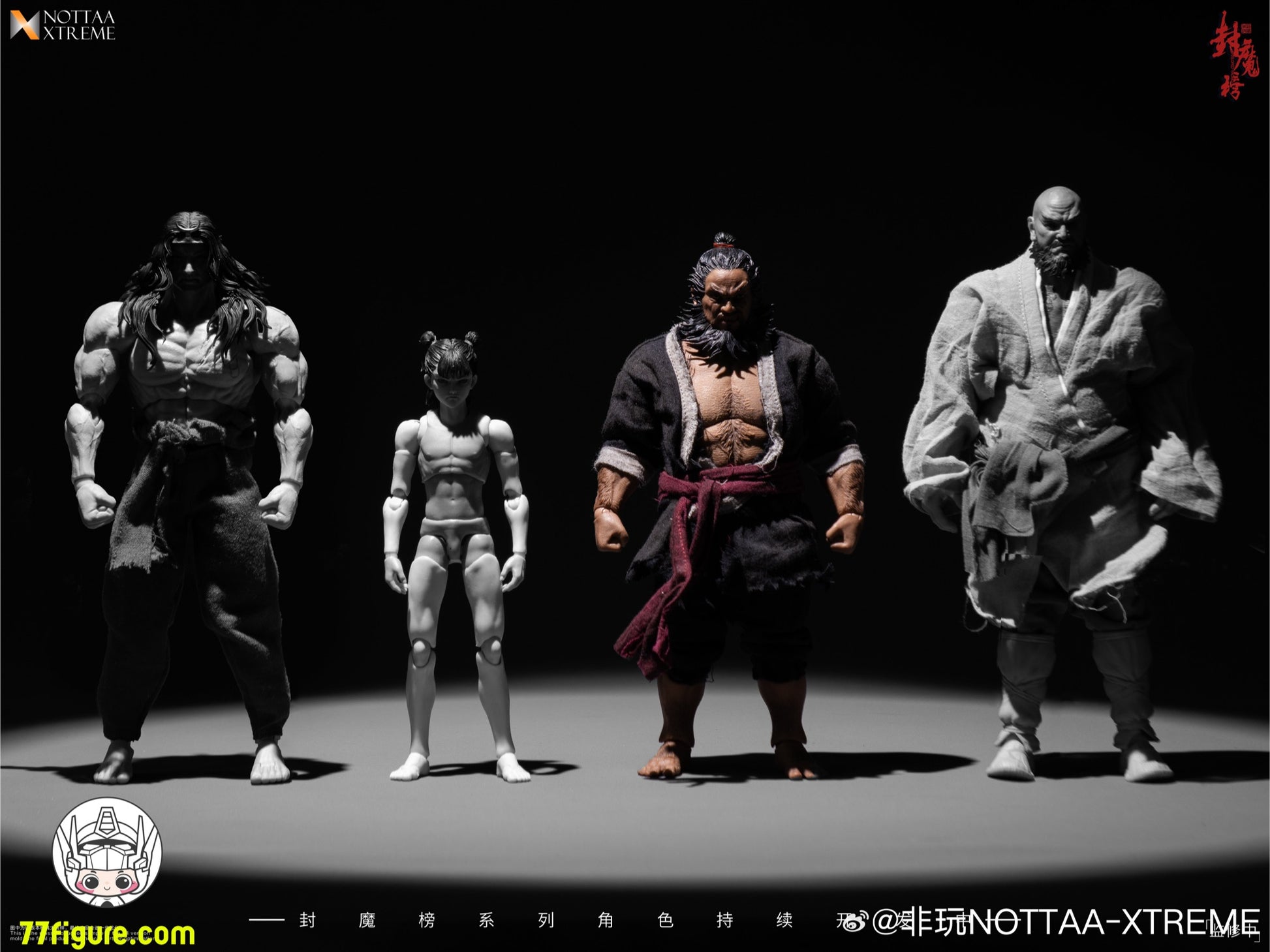 NOTTAA XTREME 1/12 封魔榜 天殺星・李逵 塗装済み可動フィギュア