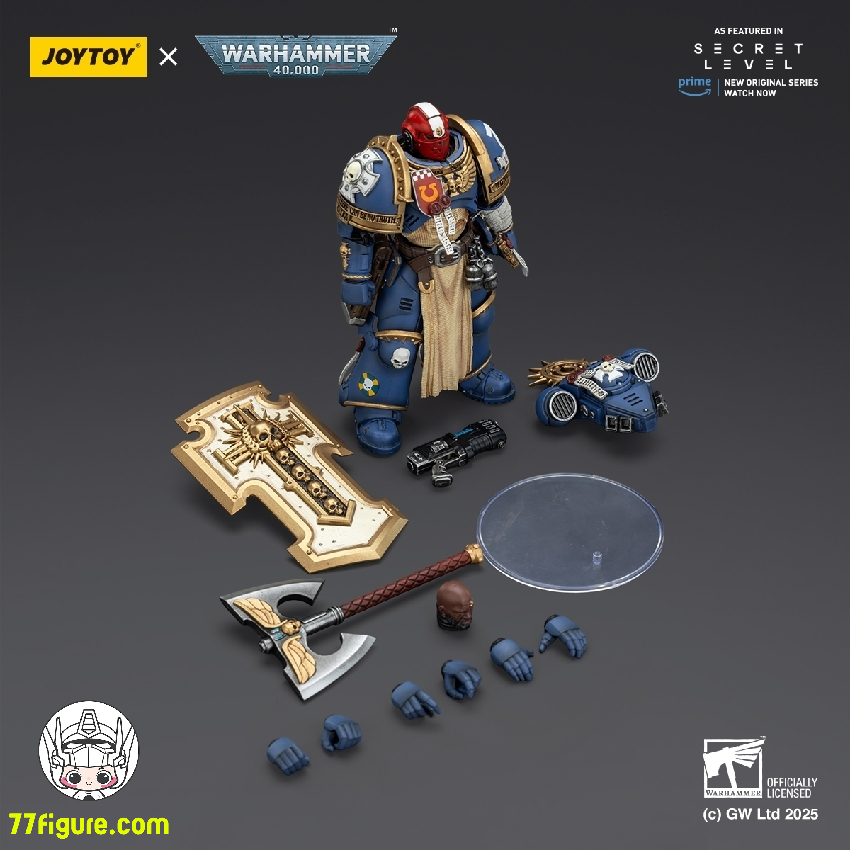 【予約商品】ジョイトイ JoyToy Source 1/18 『ウォーハンマー40K』ウルトラマリーンズ メタウルス パワーアックス ストームシールド プラズマピストル付き 塗装済み可動フィギュア