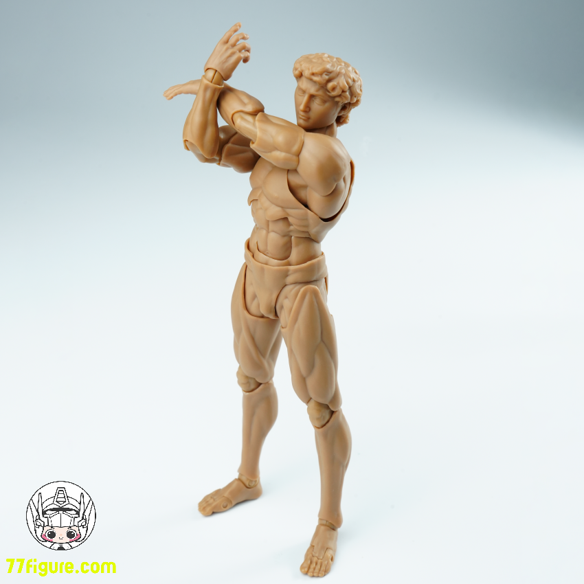 Chiye Studio 1/12 David 可動男性素体 ブラウンVer. 塗装済み可動フィギュア