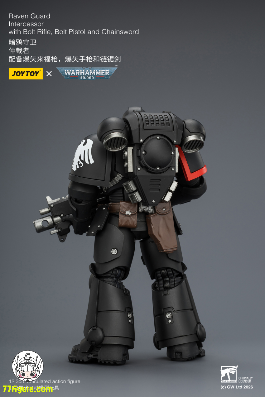 【予約商品】ジョイトイ JoyToy Source 1/18 『ウォーハンマー40K』レイヴンガード インターセッサー ボルトライフル ボルトピストル チェーンソード付き 塗装済み可動フィギュア