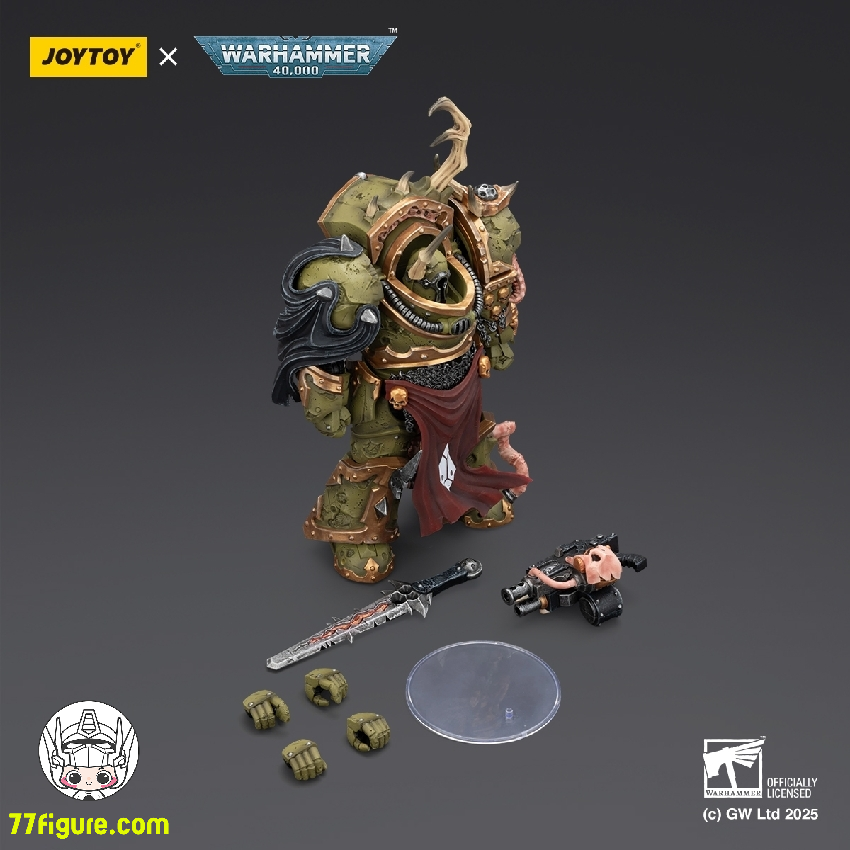 【品切れ】ジョイトイ JoyToy Source 1/18 『ウォーハンマー40K』デスガード ブライトロード ターミネーター3 コンビボルターとブボティックブレード付き 塗装済み可動フィギュア