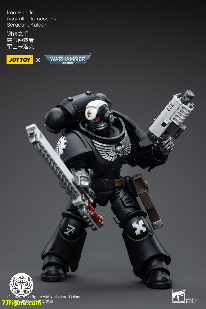 ジョイトイ JoyToy Source 1/18 『ウォーハンマー40K』アイアン ハンズ インターセッサーズ 軍曹カロック 塗装済み可動フィギュア