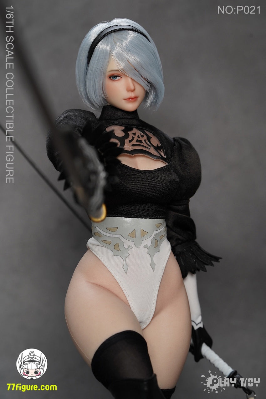 【先行販売】Play Toy プレイトイ 1/6 P021 セクシー 人型ロボット2B 塗装済み可動フィギュア