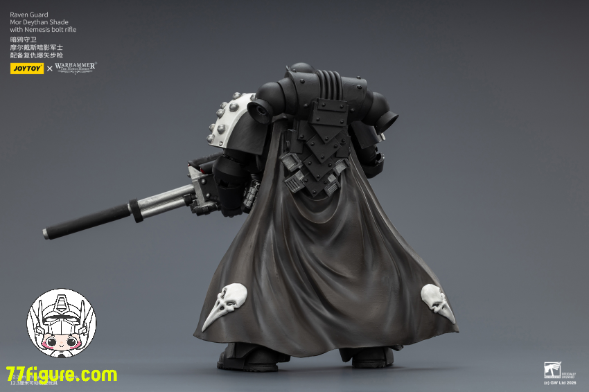 【品切れ】ジョイトイ JoyToy Source 1/18『ウォーハンマー ホルスの異端』レイヴンガード モー デイサン シェード ネメシスボルトライフル付き 塗装済み可動フィギュア