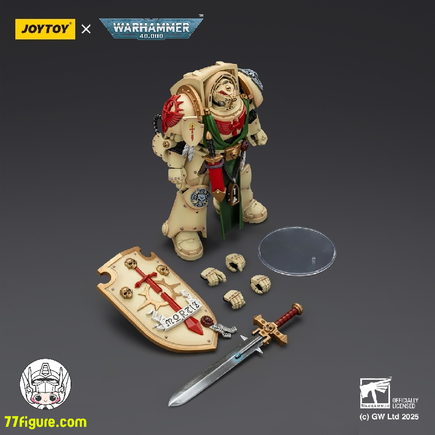 【予約商品】ジョイトイ JoyToy Source 1/18 『ウォーハンマー40K』ダーク エンジェル デスウィングナイト3 パワーソードとストームシールド付き 塗装済み可動フィギュア