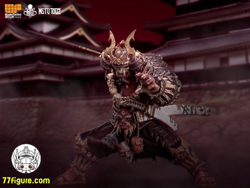 【予約商品】Mety Toyz 1/10  鬼滅修羅  滝川 紅鬼武士 WF2025 限定版 塗装済み可動フィギュア