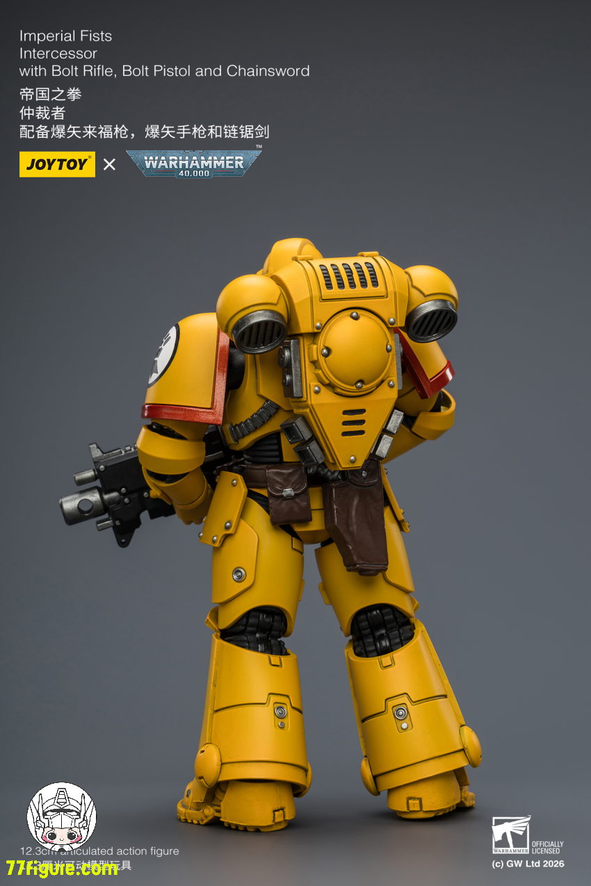 【予約商品】ジョイトイ JoyToy Source 1/18 『ウォーハンマー40K』インペリアル フィスト インターセッサー ボルトライフル ボルトピストル チェーンソード付き 塗装済み可動フィギュア