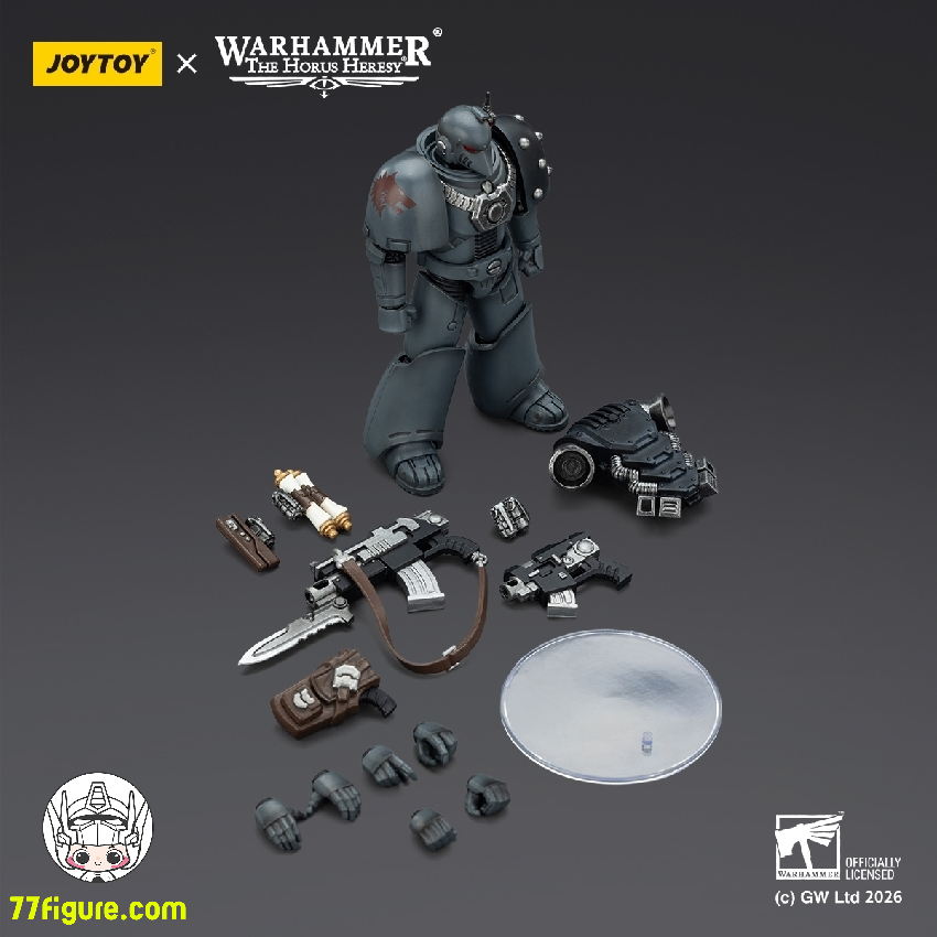 【品切れ】ジョイトイ JoyToy Source 1/18 『ウォーハンマー ホルスの異端』スペース ウルブズ MKVI タクティカル レジオナリー 塗装済み可動フィギュア