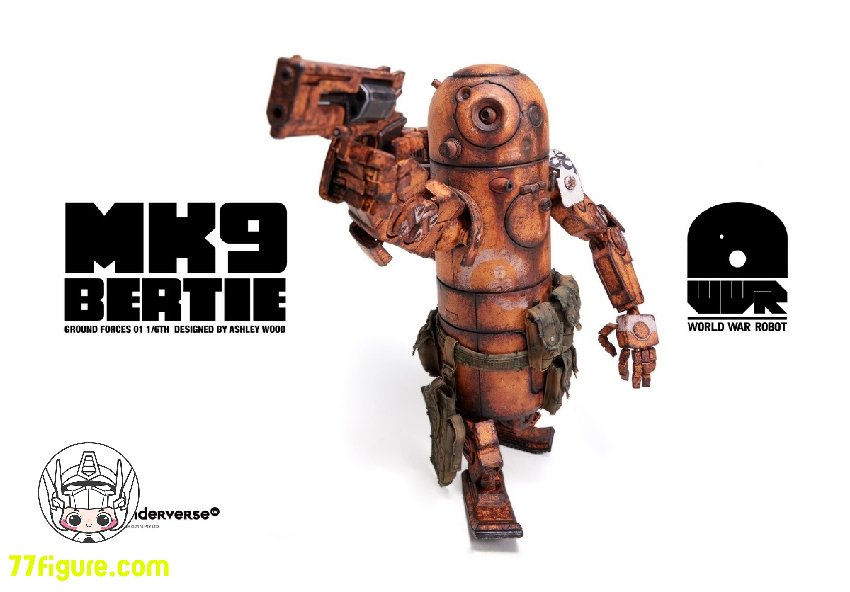 【予約商品】Underverse 1/6 UV202418 ワールド・ウォー・ロボット デザートアルファ バーティー MK9 塗装済み可動フィギュア