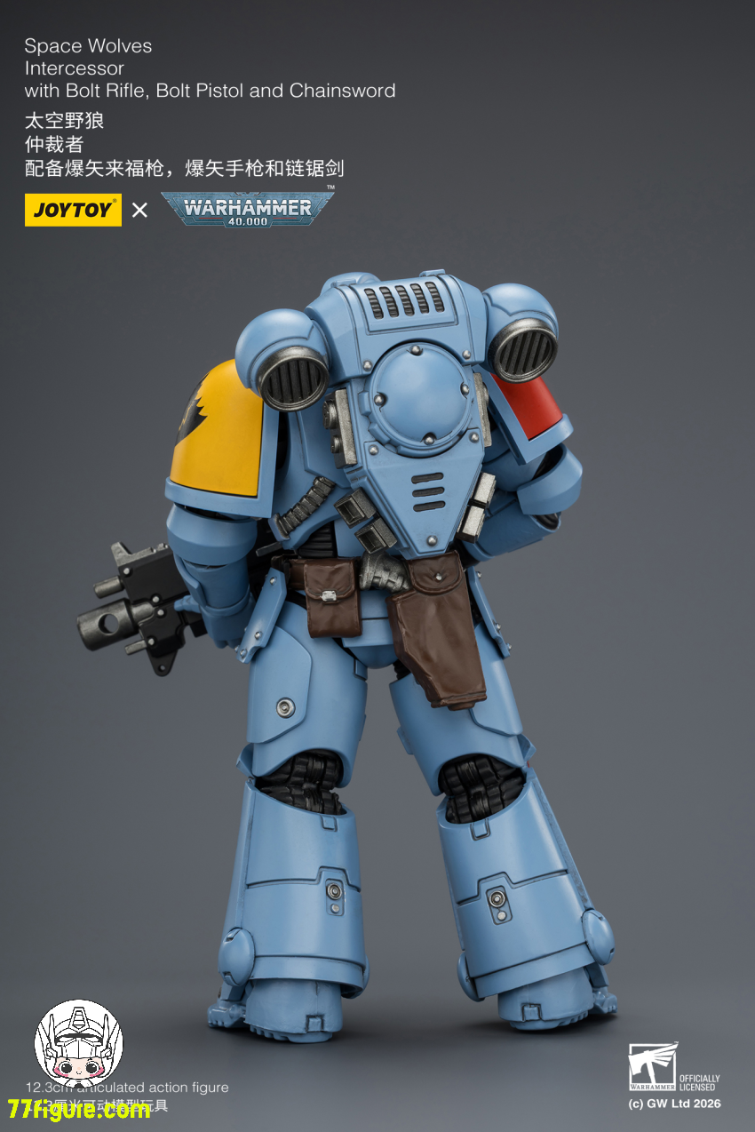 【予約商品】ジョイトイ JoyToy Source 1/18 『ウォーハンマー40K』スペース ウルフ インターセッサー ボルトライフル ボルトピストル チェーンソード付き 塗装済み可動フィギュア