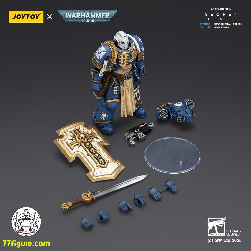 【予約商品】ジョイトイ JoyToy Source 1/18 『ウォーハンマー40K』ウルトラマリーンズ レヴァントゥス パワーソード ストームシールドとボルトピストル付き 塗装済み可動フィギュア