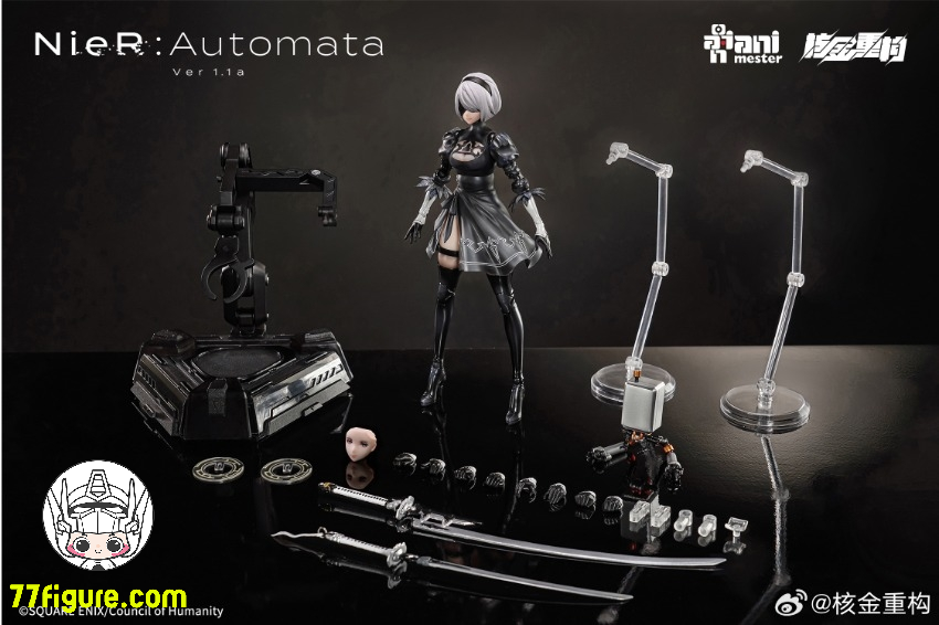 【先行販売】Animester & 核金重構 1/9 『ニーア オートマタ』ヨルハ二号B型 塗装済み可動フィギュア