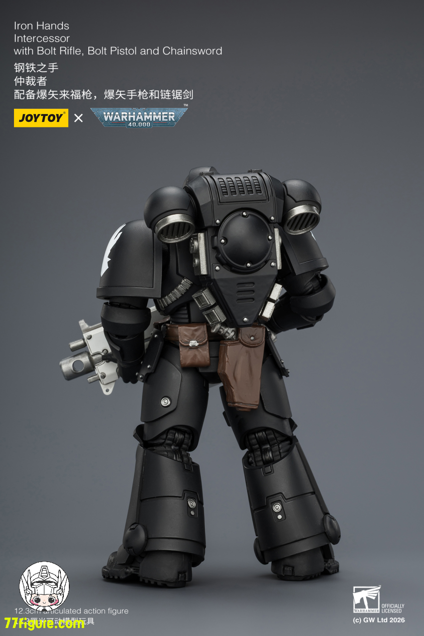 【予約商品】ジョイトイ JoyToy Source 1/18 『ウォーハンマー40K』アイアンハンズ インターセッサー ボルトライフル ボルトピストル チェーンソード付き 塗装済み可動フィギュア