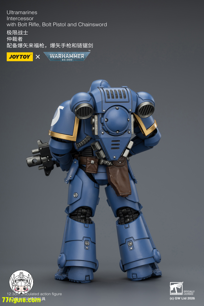【予約商品】ジョイトイ JoyToy Source 1/18 『ウォーハンマー40K』ウルトラマリーンズ インターセッサー ボルトライフル ボルトピストル チェーンソード付き 塗装済み可動フィギュア