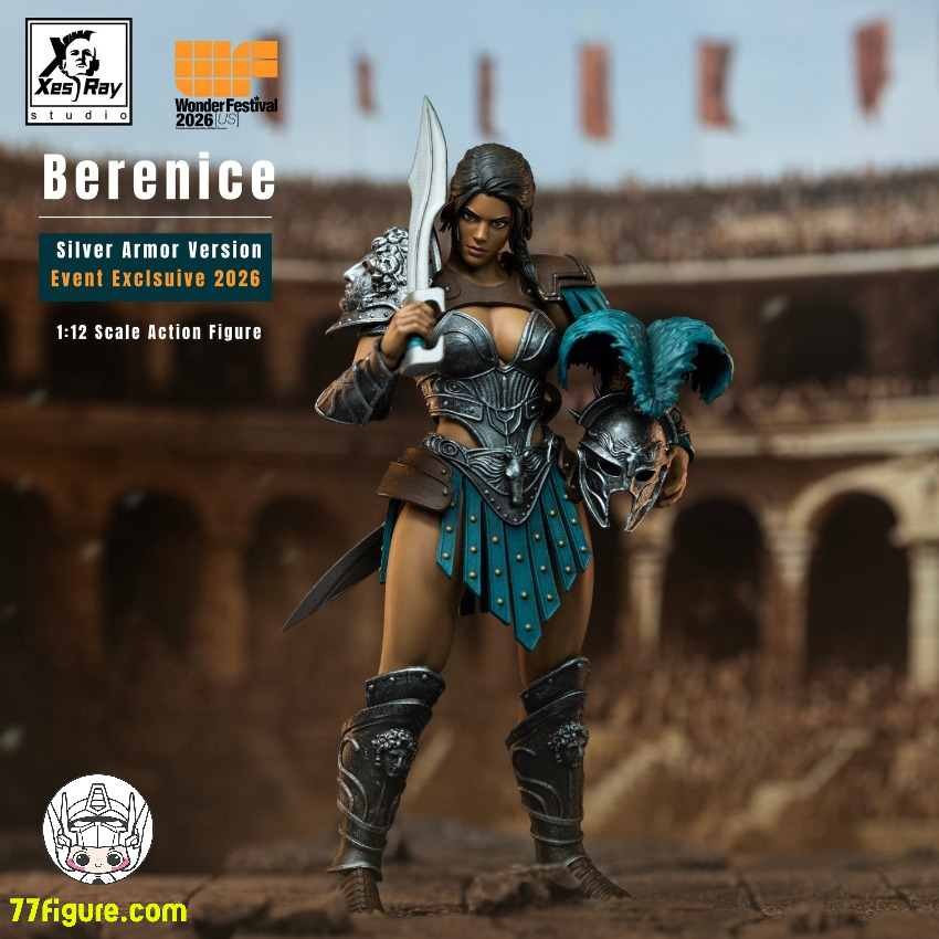 【予約受付終了】Xesray Studio 1/12 2026年イベント限定 ベレニス・シルバーアーマー 塗装済み可動フィギュア