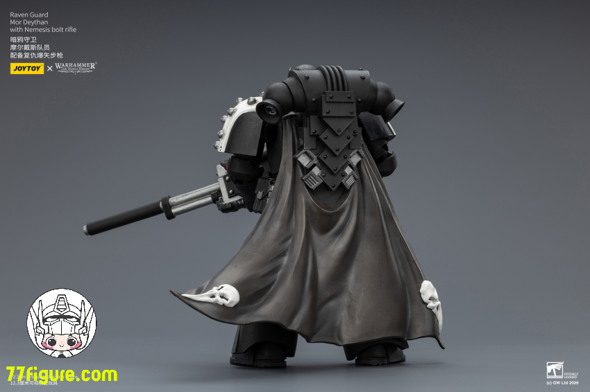 【予約受付終了】ジョイトイ JoyToy Source 1/18『ウォーハンマー ホルスの異端』レイヴンガード モー デイサン ネメシスボルトライフル付き 塗装済み可動フィギュア