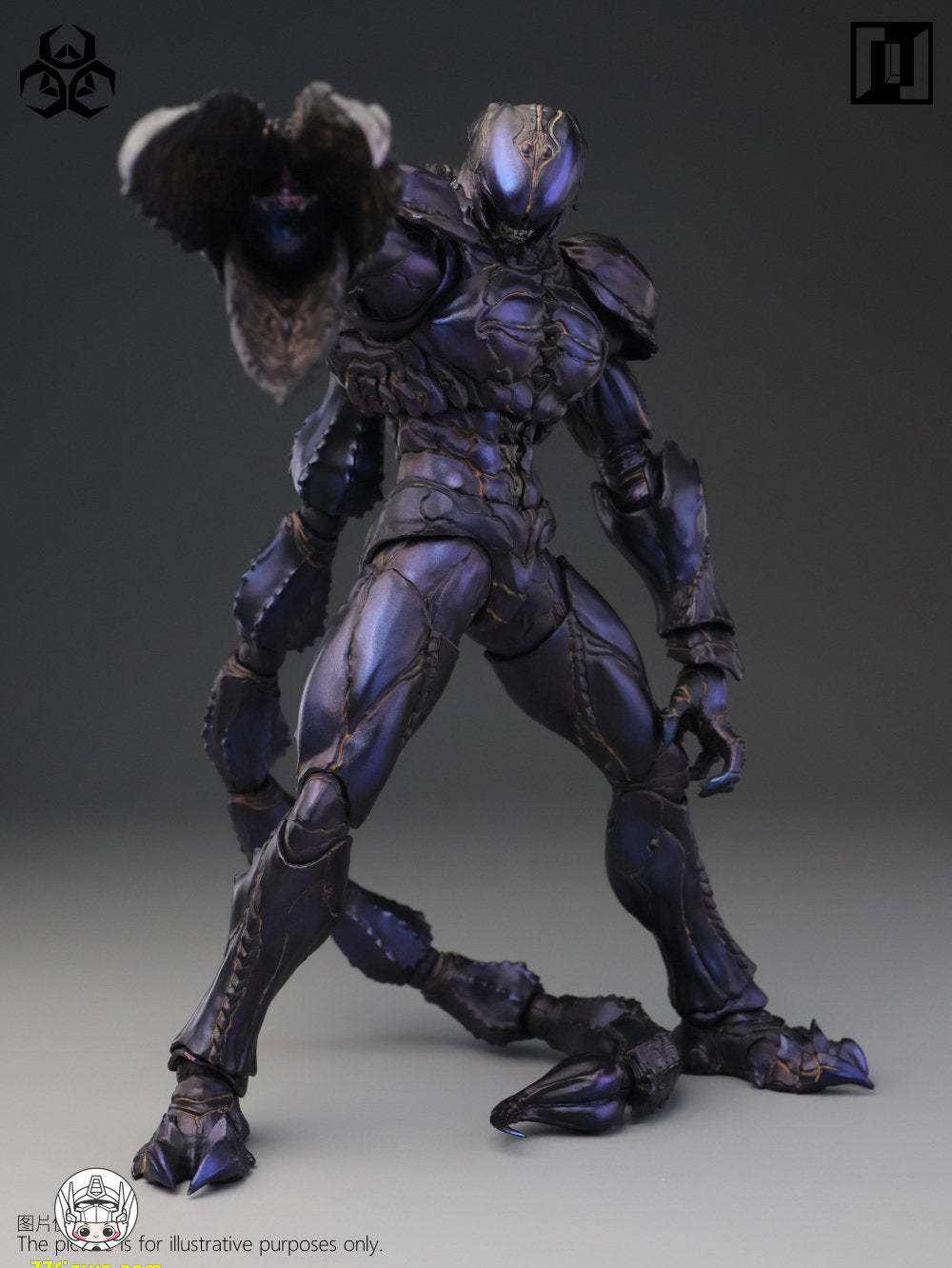 【予約商品】Mirrfig 1/12 MF004-B エボリューショナリー・バトルフィールド：プレイグ ゴーストパープル 塗装済み可動フィギュア