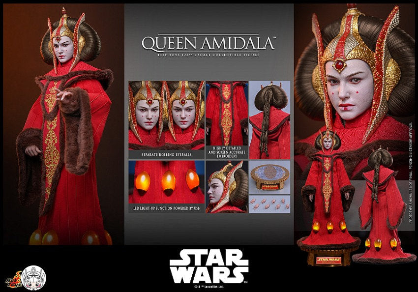 Hot Toys 1/6『スター・ウォーズ エピソード1／ファントム・メナス』パドメ・アミダラ女王 塗装済み可動フィギュア