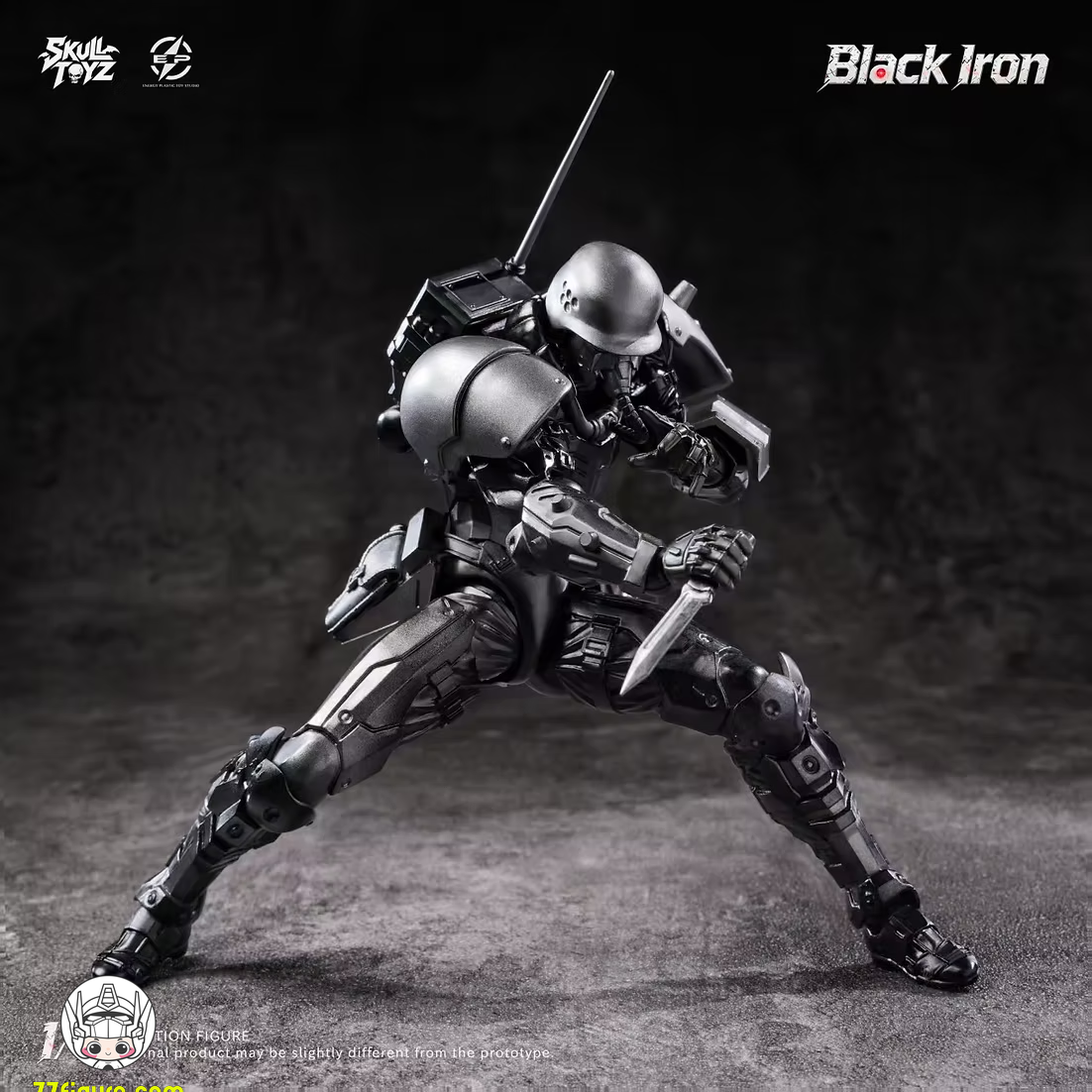 【予約商品】Skull Toyz x Snake 1/12 ブラックアイアン クラシック・チーム 塗装済み可動フィギュア