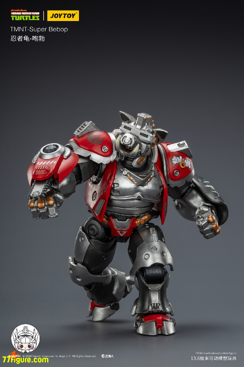 【予約受付終了】ジョイトイ JoyToy 1/18 ティーンエイジ  ミュータント ニンジャ タートルズ 『TMNT 』スーパー ビバップ 塗装済み可動フィギュア