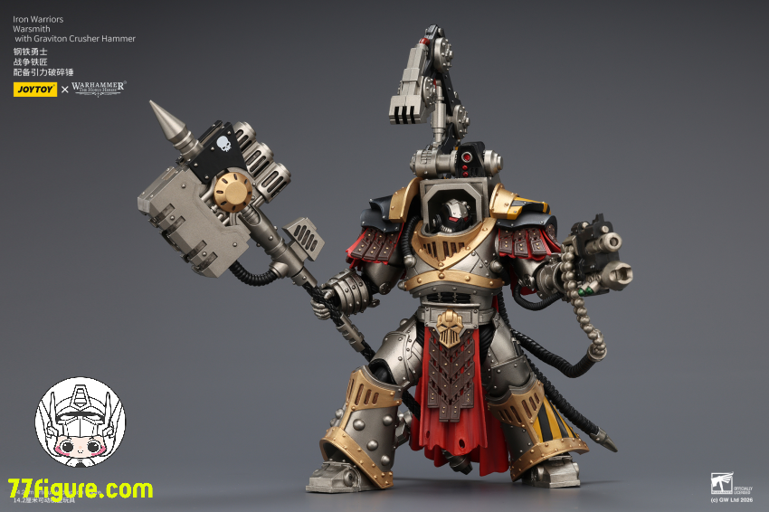 【予約商品】ジョイトイ JoyToy Source 1/18『ウォーハンマー ホルスの異端』アイアン ウォリアーズ ウォースミス グラビトンクラッシャーハンマー付き 塗装済み可動フィギュア