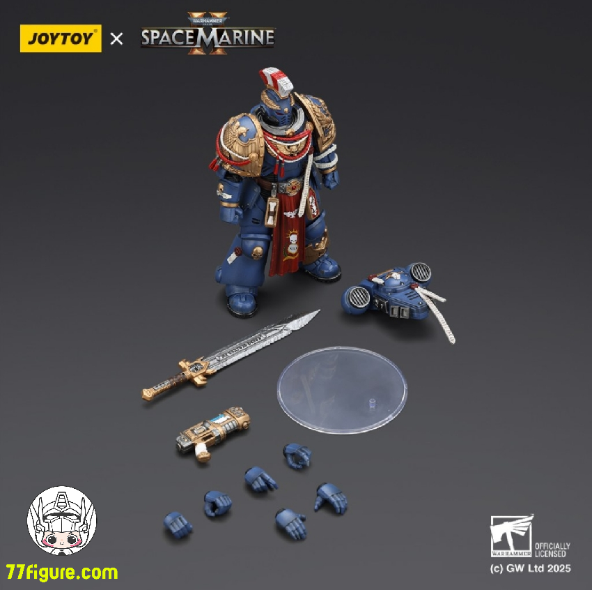 【予約商品】ジョイトイ JoyToy 1/18『ウォーハンマー40K』ウルトラマリーンズ レリック プリムス アーマー プラズマ ピストルとコンバットブレード付き 塗装済み可動フィギュア