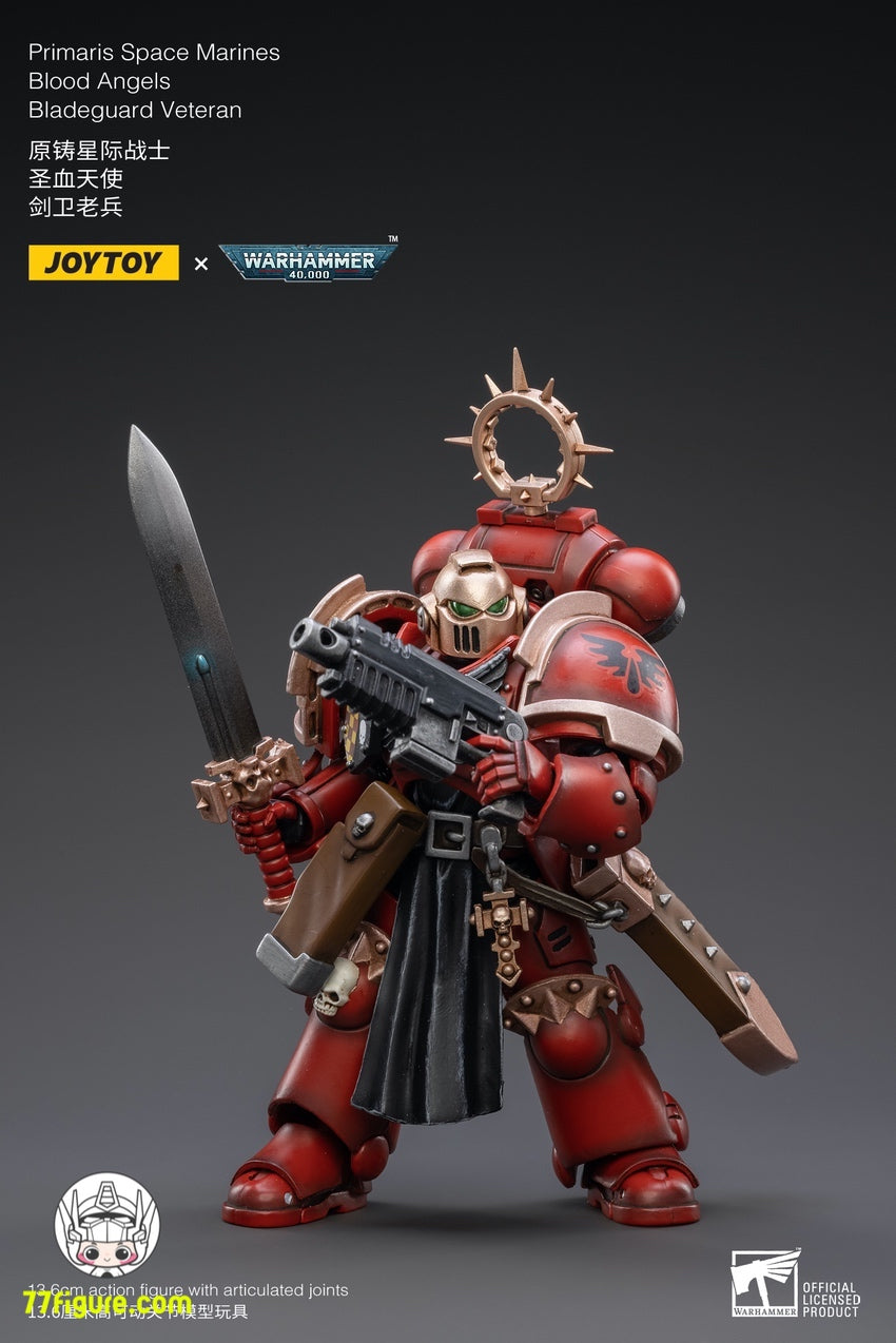 【品切れ】ジョイトイ JoyToy Source 1/18 『ウォーハンマー40K』ブラッド エンジェルズ ブレードガード ベテラン 塗装済み可動フィギュア