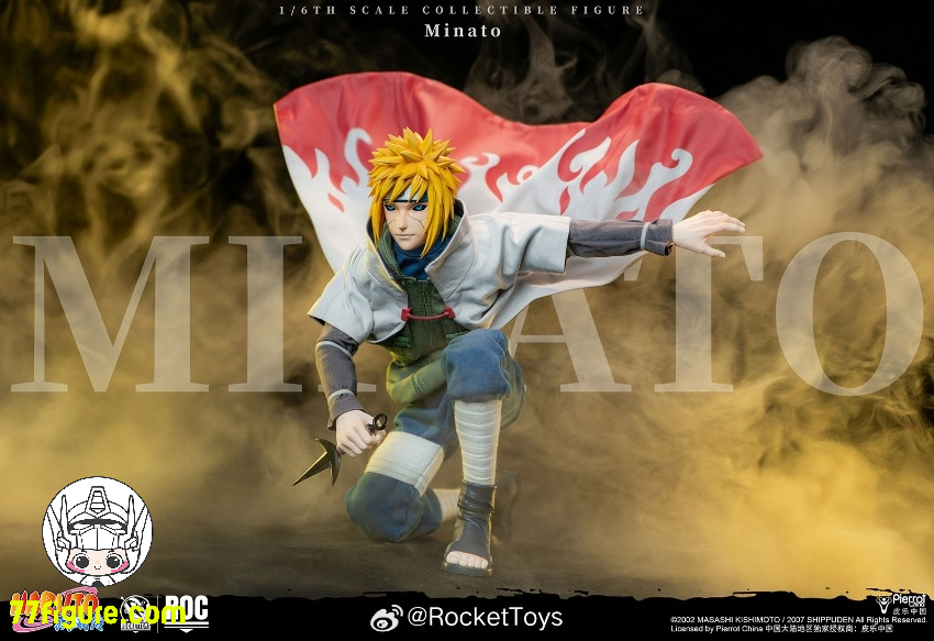 【予約受付終了】Rocket Toys 1/6 公式公認 『NARUTO -ナルト-』波風ミナト 四代目火影Ver. 塗装済み可動フィギュア