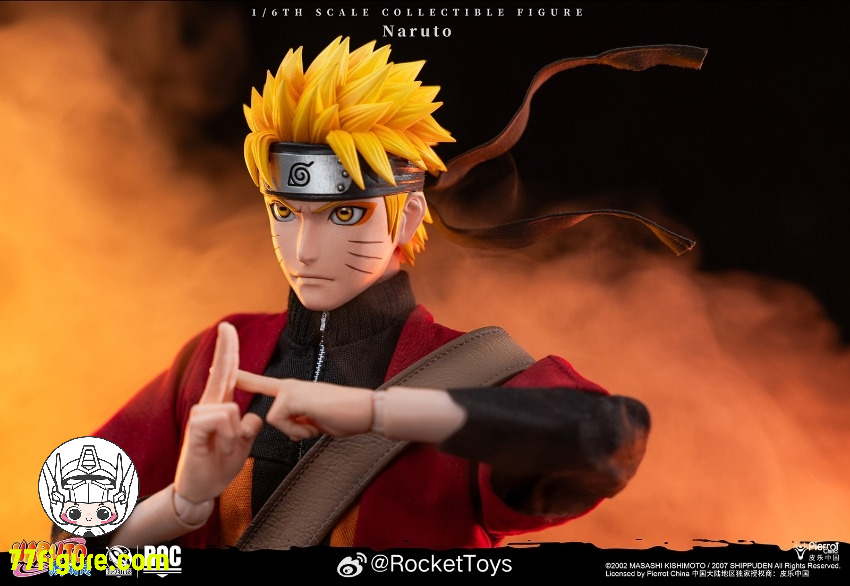 【予約商品】Rocket Toys 1/6 公式公認 『NARUTO -ナルト-』うずまき ナルト 仙人モード &  オプションパーツセット 塗装済み可動フィギュア