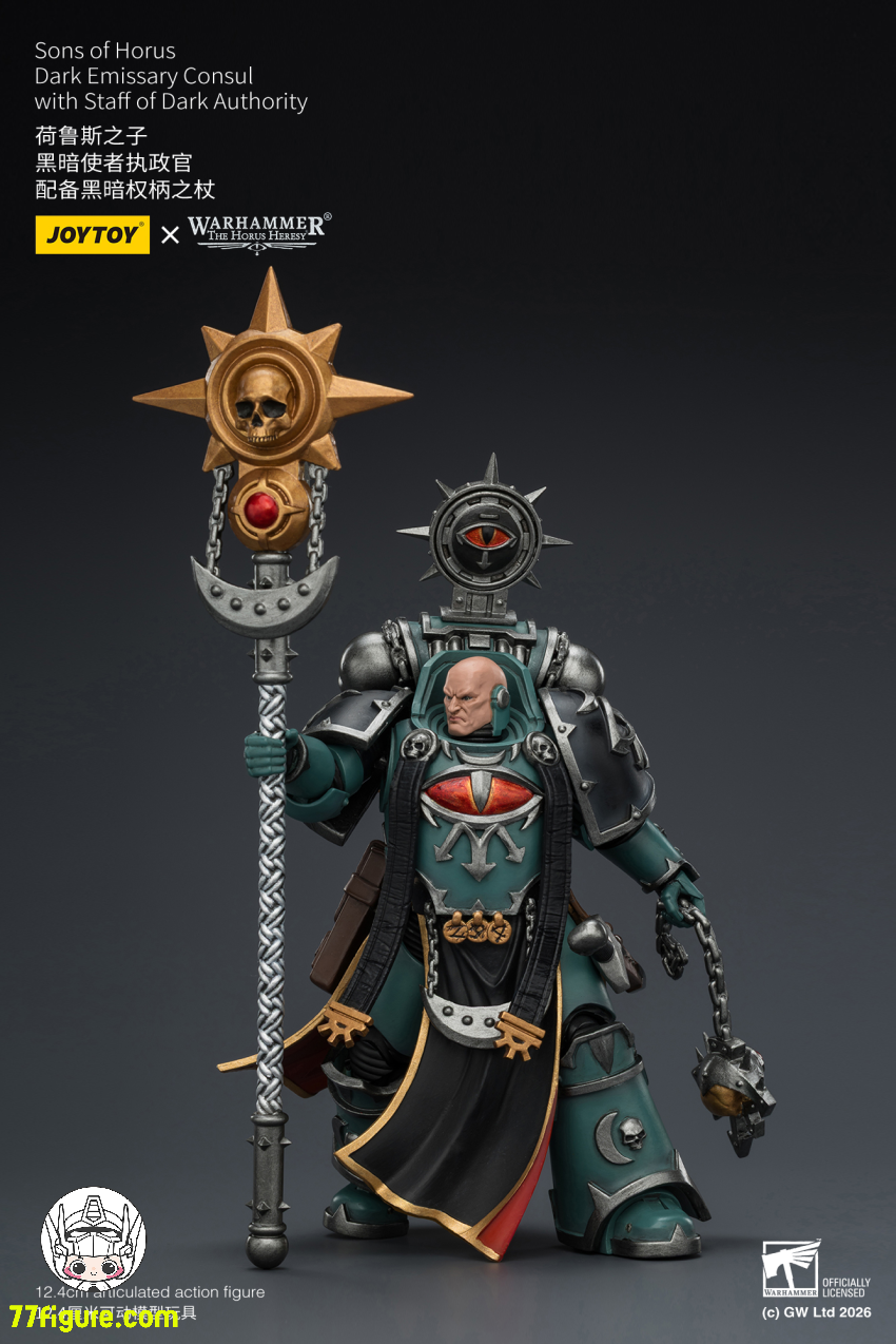 【予約商品】ジョイトイ JoyToy Source 1/18『ウォーハンマー ホルスの異端』ホルスの息子たち 暗黒使者 執政官 暗黒権威の杖付き 塗装済み可動フィギュア