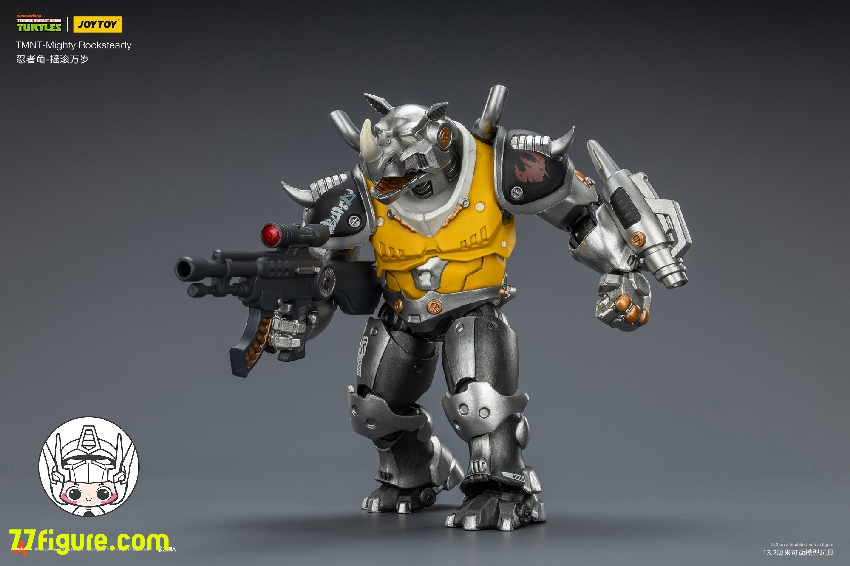 【予約受付終了】ジョイトイ JoyToy 1/18 ティーンエイジ  ミュータント ニンジャ タートルズ 『TMNT』マイティ・ロックステディ 塗装済み可動フィギュア