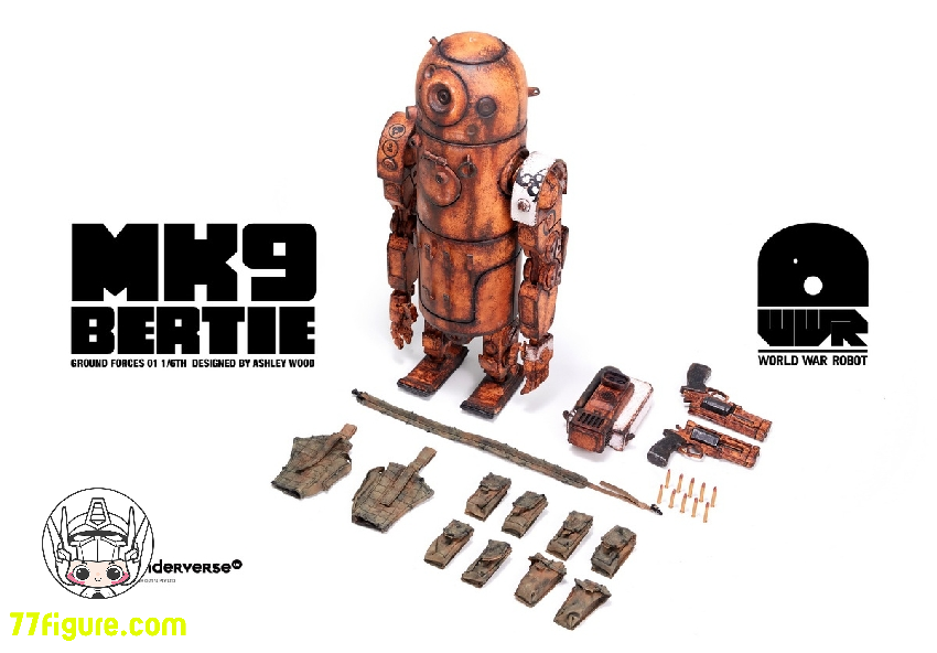 【予約商品】Underverse 1/6 UV202418 ワールド・ウォー・ロボット デザートアルファ バーティー MK9 塗装済み可動フィギュア