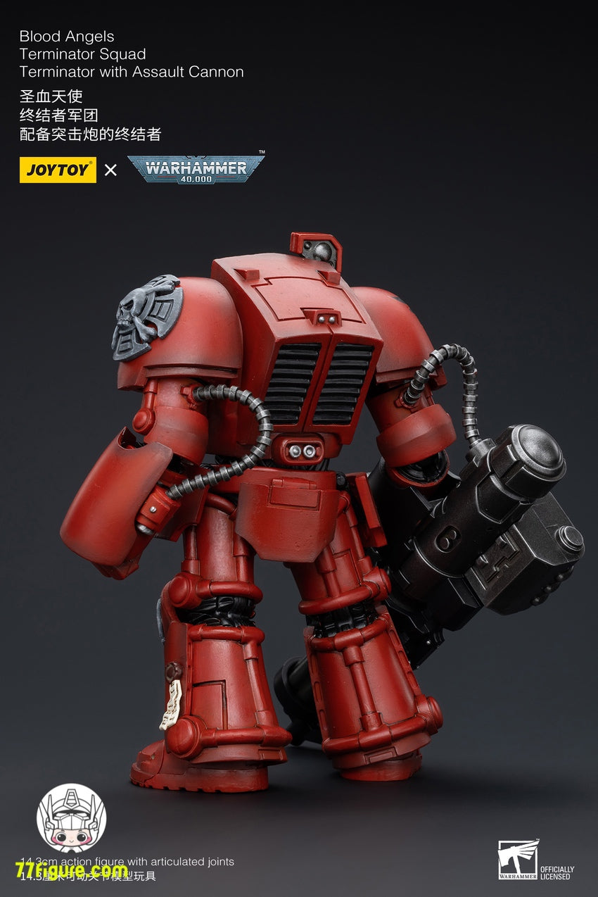 【先行販売】ジョイトイ JoyToy Source 1/18 『ウォーハンマー40K』ブラッド エンジェルズ ターミネーター分隊 ターミネーター アサルト キャノン付き 塗装済み可動フィギユア