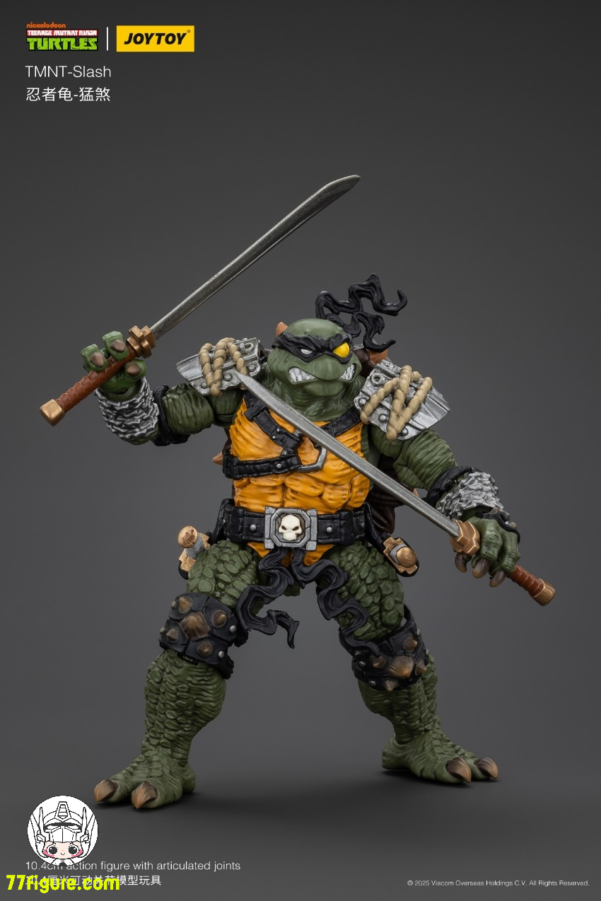 【先行販売】JoyToy 1/18 ティーンエイジ  ミュータント ニンジャ タートルズ 『TMNT 』スラッシュ 塗装済み可動フィギュア