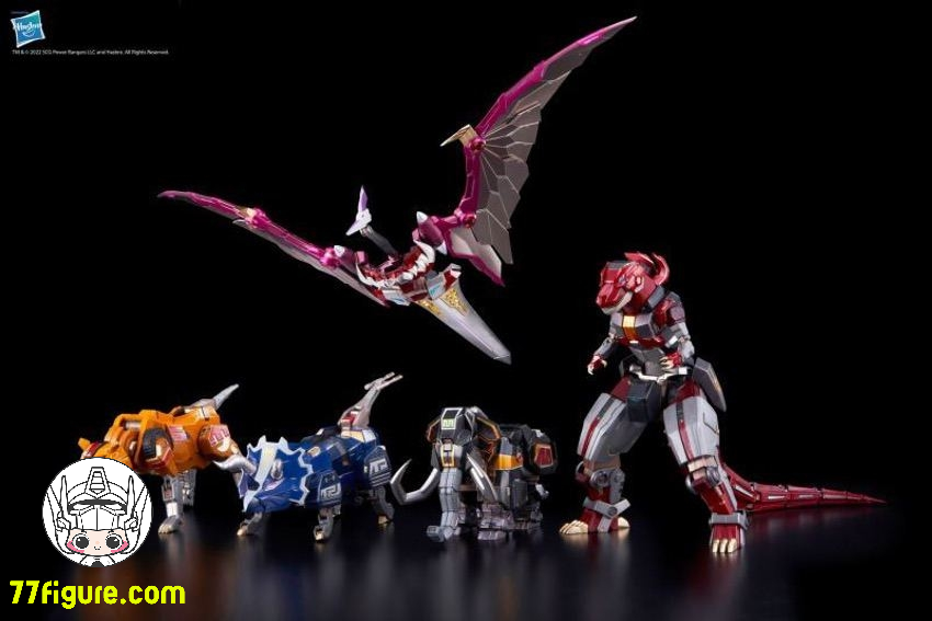 【予約商品】（再版）Flame Toys マイティ・モーフィン・パワーレンジャー ダイノメガゾード 塗装済み可動フィギュア