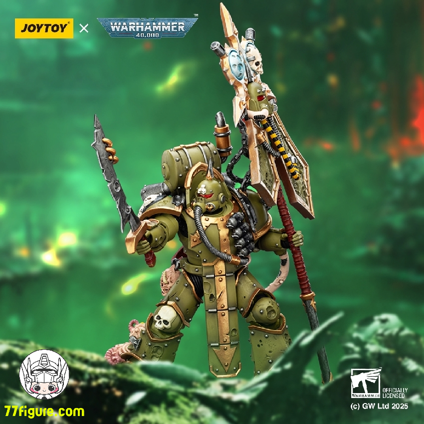 【品切れ】ジョイトイ JoyToy Source 1/18 『ウォーハンマー40K』デスガード プレイグ マリーン アイコン ベアラー ボルトガンとプレイグ ナイフ付き 塗装済み可動フィギュア