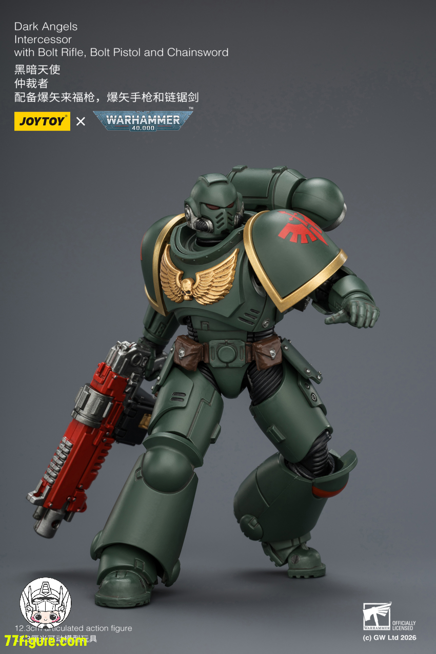 【予約商品】ジョイトイ JoyToy Source 1/18 『ウォーハンマー40K』ダークエンジェル インターセッサー ボルトライフル ボルトピストル チェーンソード付き 塗装済み可動フィギュア