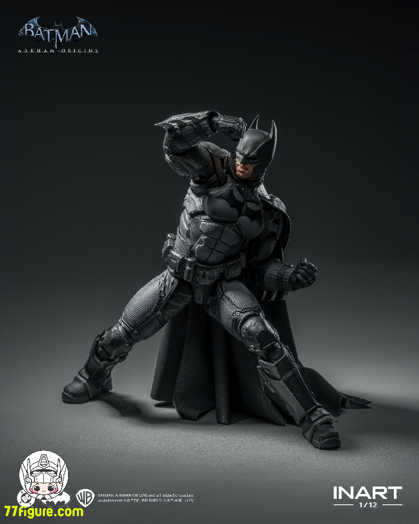 【予約商品】INART 1/12 バットマン：アーカム・オリジンズ バットマン 塗装済み可動フィギュア