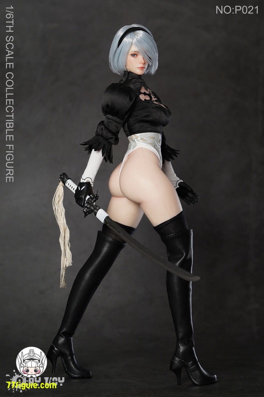 【先行販売】Play Toy プレイトイ 1/6 P021 セクシー 人型ロボット2B 塗装済み可動フィギュア