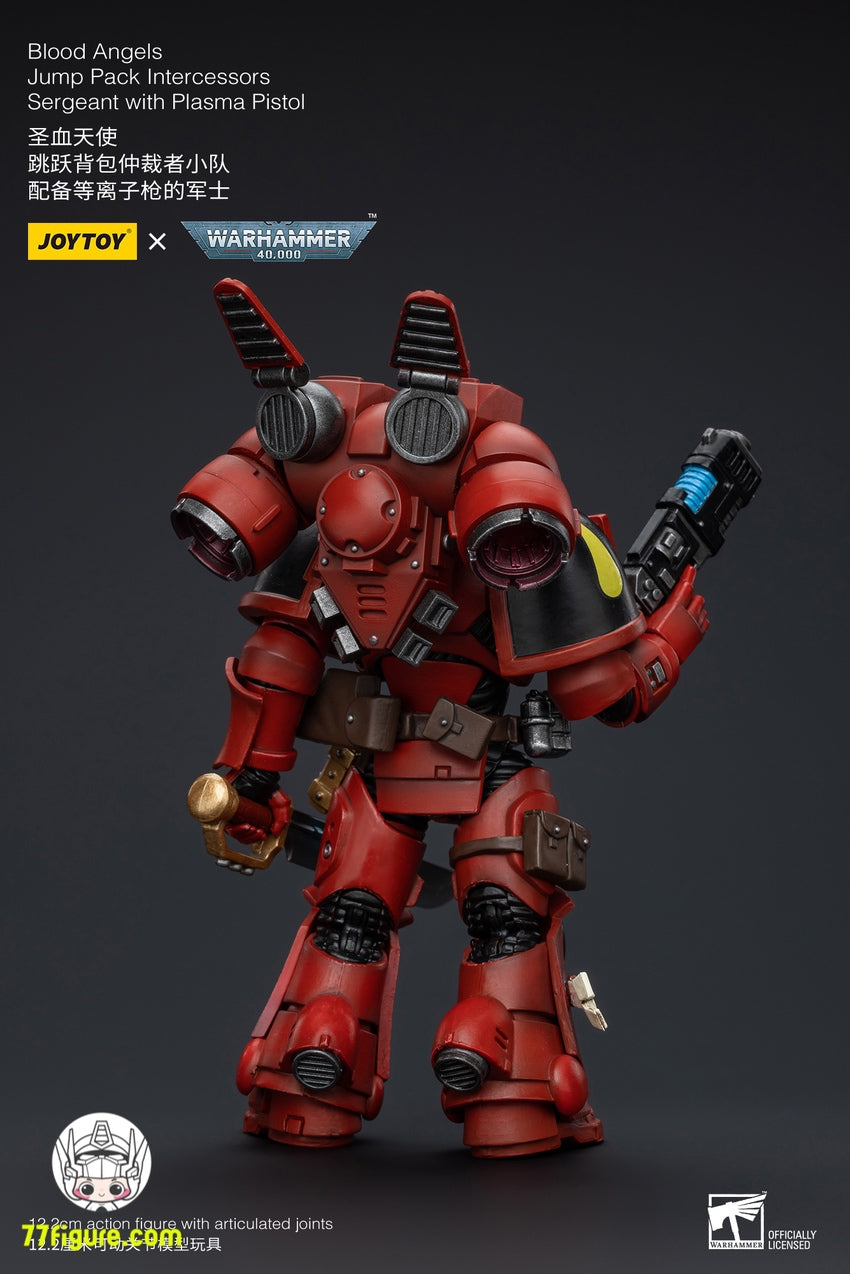 【品切れ】ジョイトイ JoyToy Source 1/18 『ウォーハンマー40K』 ブラッド エンジェルズ ジャンプパック仲裁者 軍曹プラズマピストル付き 塗装済み可動フィギュア