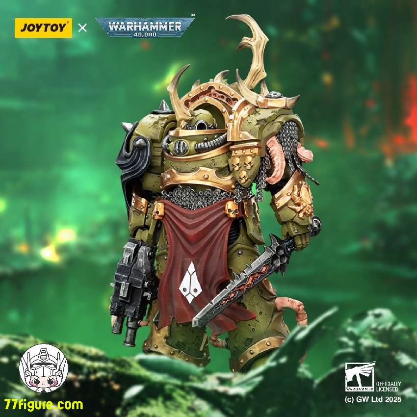 【品切れ】ジョイトイ JoyToy Source 1/18 『ウォーハンマー40K』デスガード ブライトロード ターミネーター3 コンビボルターとブボティックブレード付き 塗装済み可動フィギュア