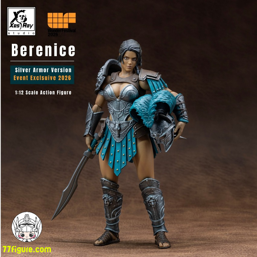 【予約受付終了】Xesray Studio 1/12 2026年イベント限定 ベレニス・シルバーアーマー 塗装済み可動フィギュア