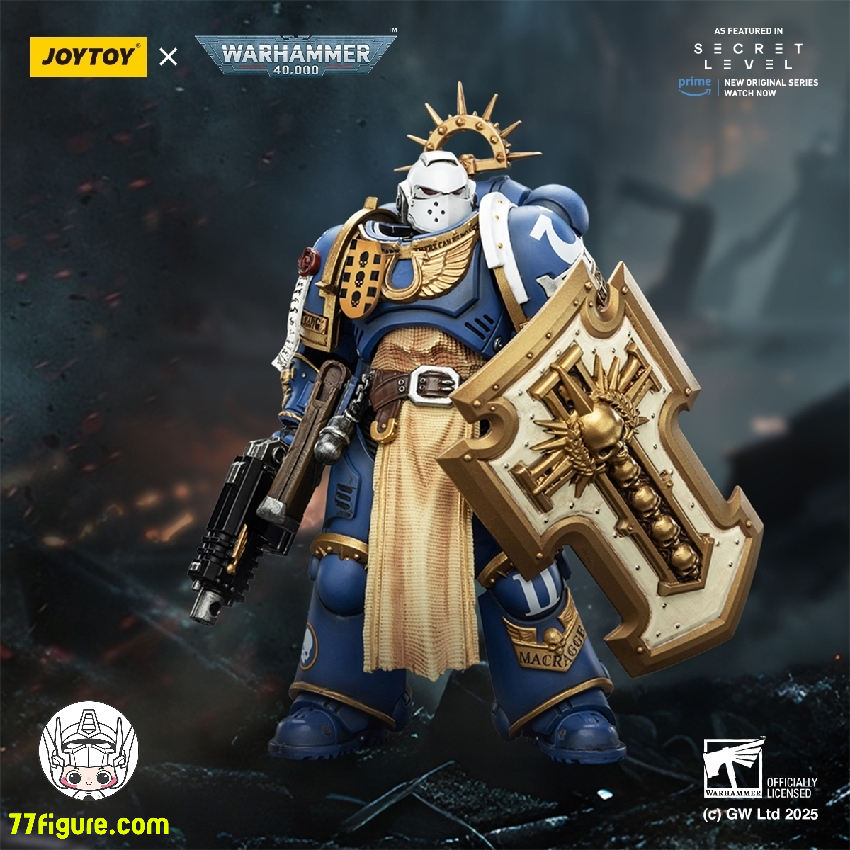 【予約商品】ジョイトイ JoyToy Source 1/18 『ウォーハンマー40K』ウルトラマリーンズ レヴァントゥス パワーソード ストームシールドとボルトピストル付き 塗装済み可動フィギュア