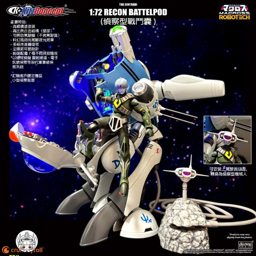 【品切れ】KitzConcept 1/72 『超時空要塞マクロス』偵察ポッド 塗装済み可動フィギュア