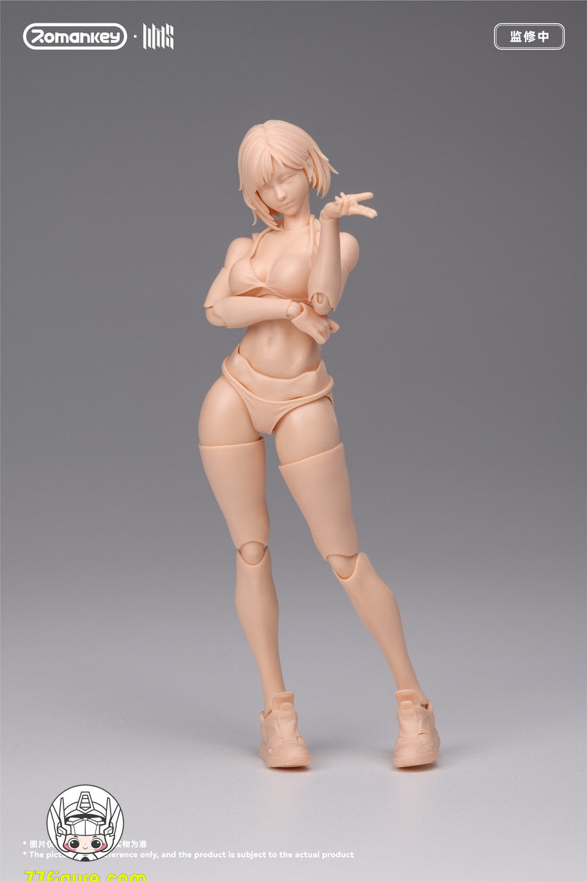 【予約商品】Romankey 1/12 UMS004 Mia 無塗装Ver. 可動女性素体