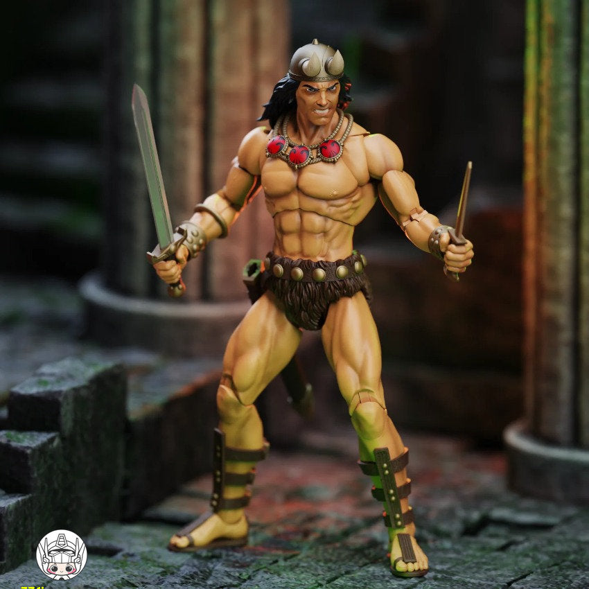 Boss Fight Studio 1/12 CTB005 コナン・ザ・バーバリアン 象の塔 ヤング・コナン＆ヤグ・コシャ 2体セット 塗装済み可動フィギュア