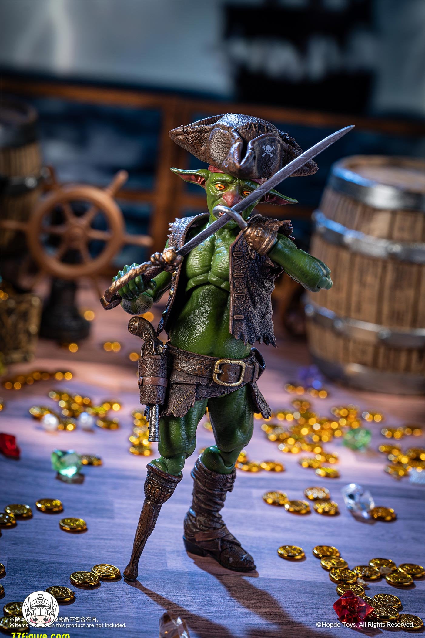 レア　Paledusk ゴブリンフィギュア HopDo Toys 1/12 ゴブリン族の海賊 ゴブリン 塗装済み可動フィギュア