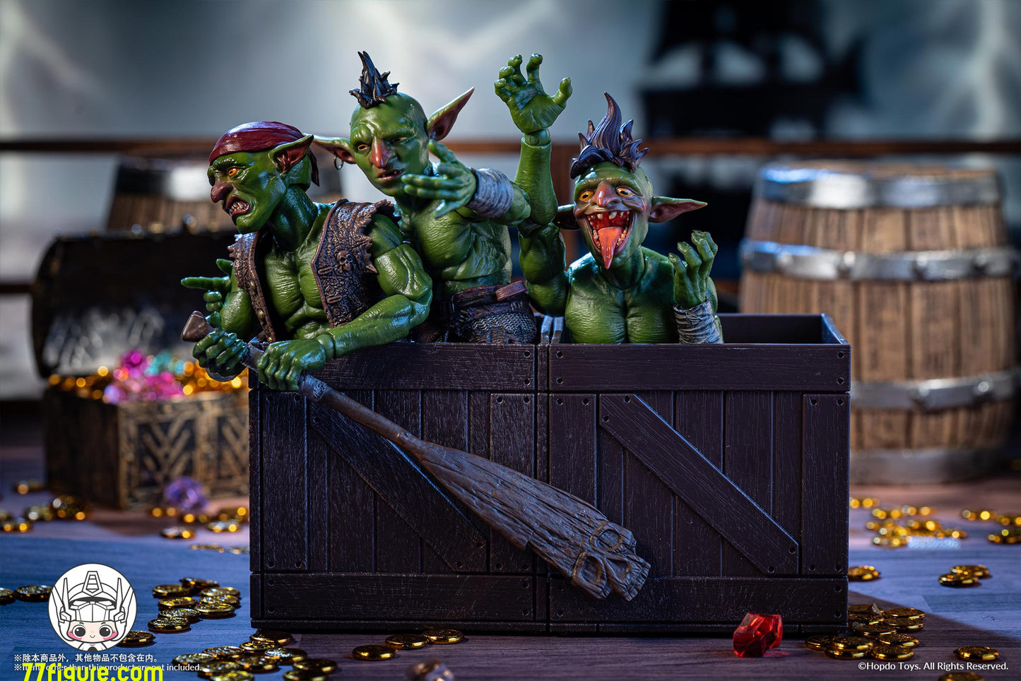 【予約商品】HopDo Toys 1/12 ゴブリン族の海賊 ゴブリン 塗装済み可動フィギュア
