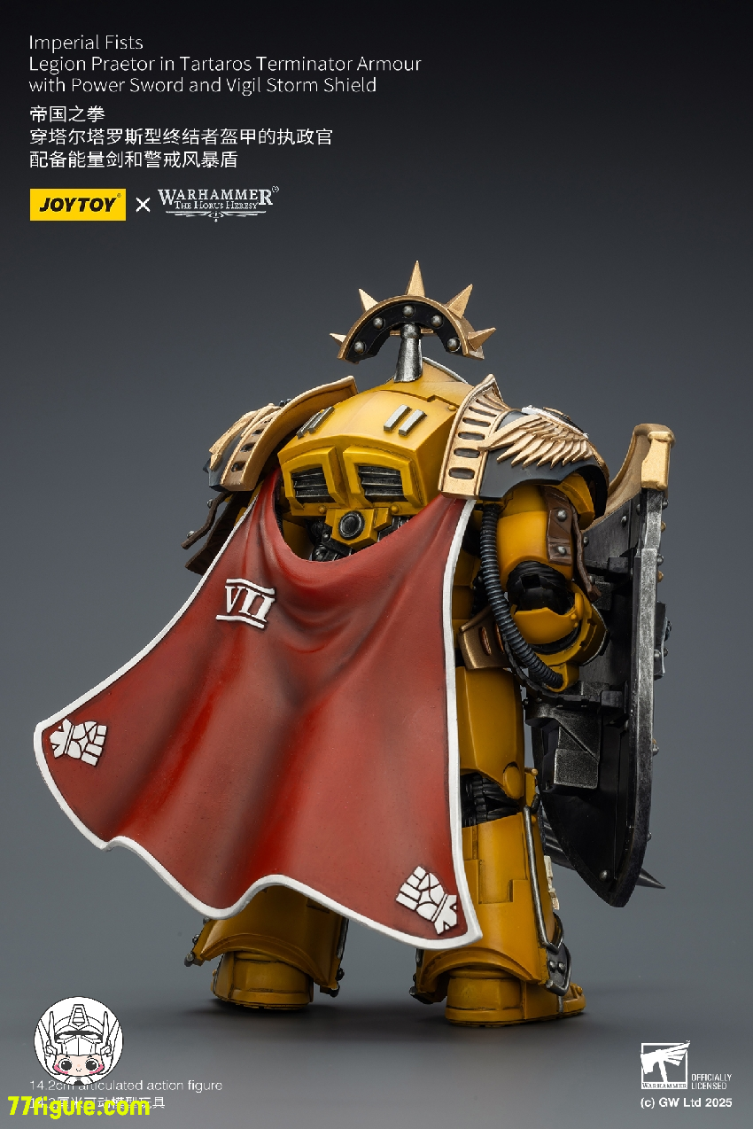 【予約商品】ジョイトイ JoyToy Source 1/18 『ウォーハンマー ホルスの異端』タルタロス・ターミネーターアーマーを身に着けたレギオン・プラエトル パワーソードとヴィジル・ストームシールド付き 塗装済み可動フィギュア